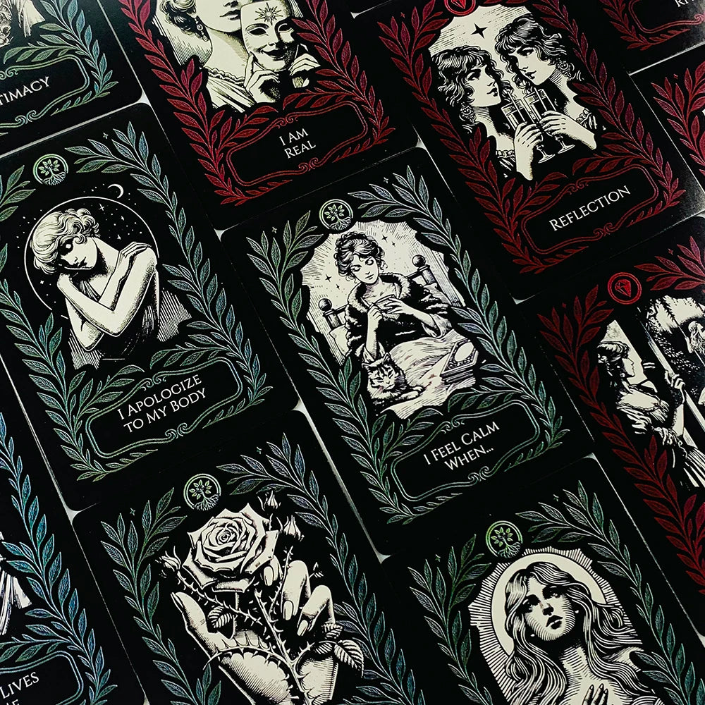 SHE IS Game Cards A Mindfulness Deck Inner Dialogue & Self-Reflection Cards Entle Self-Care Tool For Becoming & Belonging Game