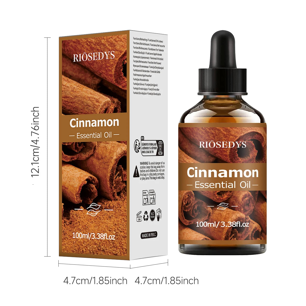 100ml CINNAMON ESSENTIAL OIL is Suitable for massage and skincare, deeply nourishes and moisturizes, and improves skin condition