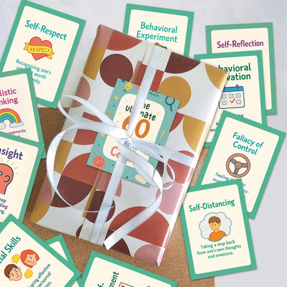 60pcs Cognitive Behavioral Therapy Cards,Cartoon Illustration,Mindfulness Practice,Emotion Regulation Tool For Therapists,Coache