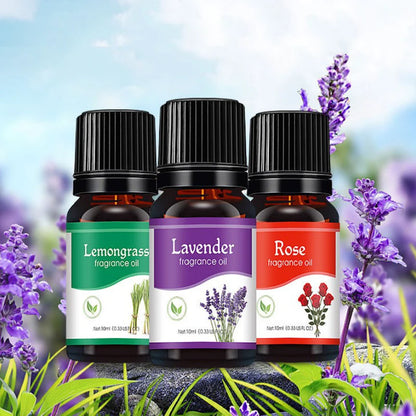 Aromatherapy Essential Oils Water Soluble Oil Diffuser Aromatherapy - Rose, Lavender,Lemon, Peppermint, Lemongrass, sandalwood,