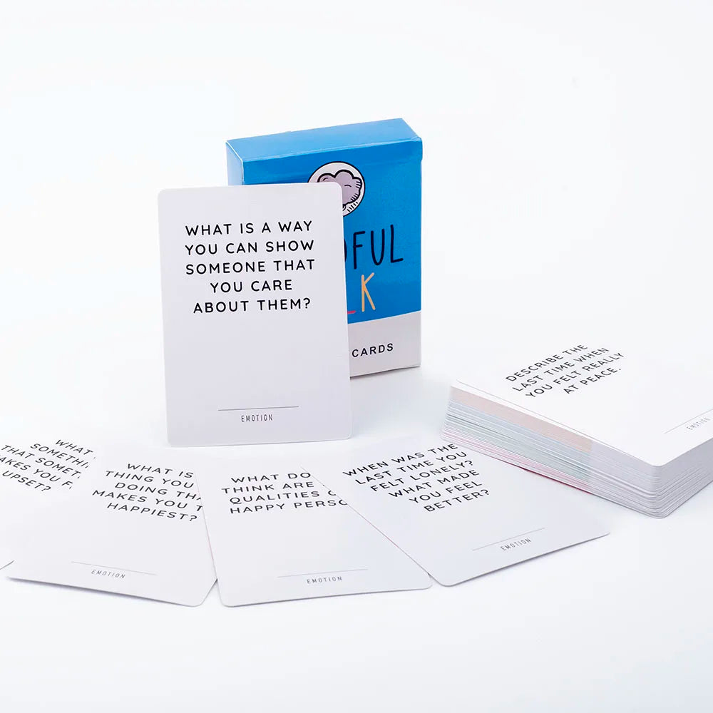 Mindful Talk Board Game 50 Cards Ice Breaker Social Gathering Closer Friends Funny and Meaningful Party Game