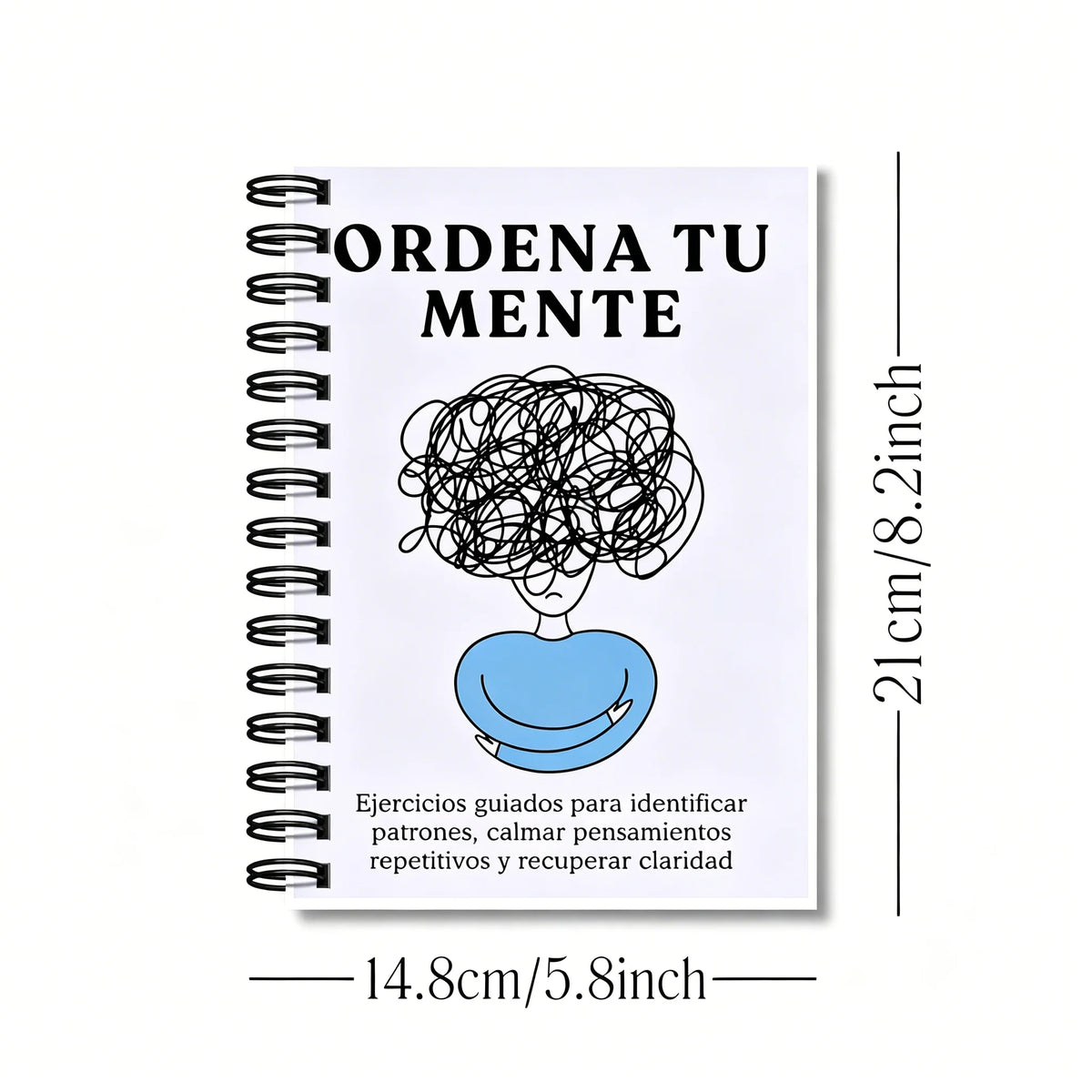 ORDENA TU MENTE Guided Reflection Journal Spanish Mental Health Workbook Stress Relief Mindfulness Exercises Self Help Book