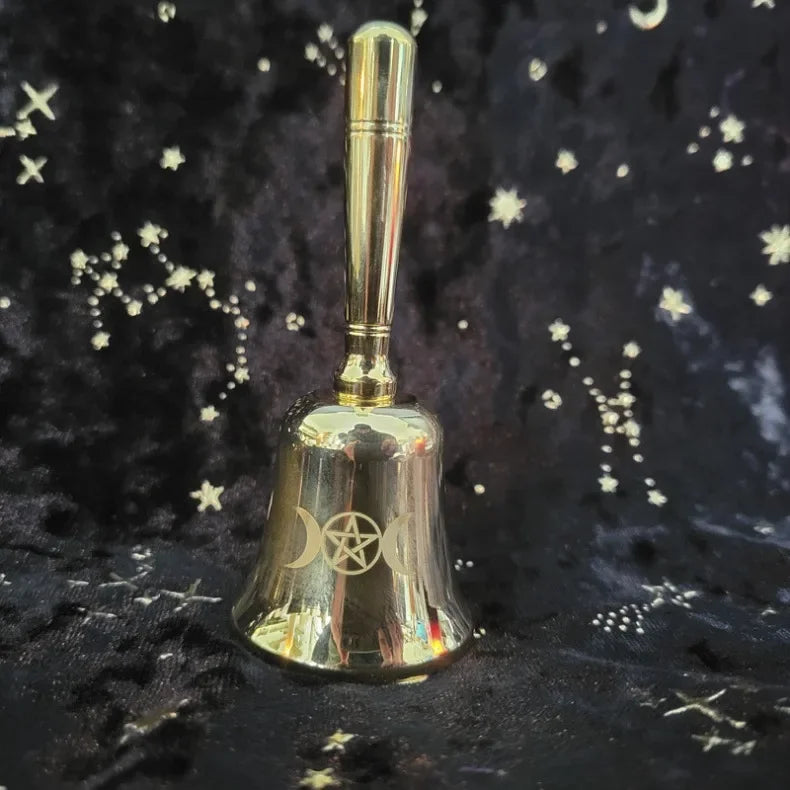 Brass Hand Bell Meditation Mindfulness Yoga Hand Bells Spiritual Relaxation Diapasons Bells Sound Healing Musical Instruments