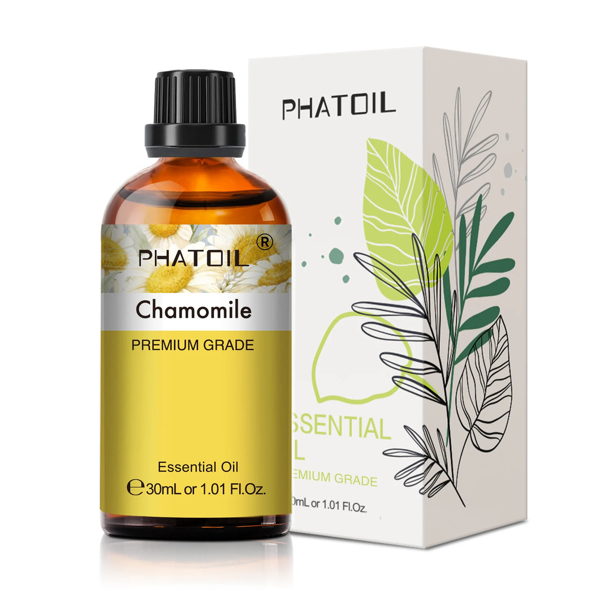 PHATOIL 1PCS Aromatherapy Essential Oil 30ml Lemon Eucalyptus Lavender Bergamot Jasmine Juniper Rose Vanilla Aroma Essential Oil