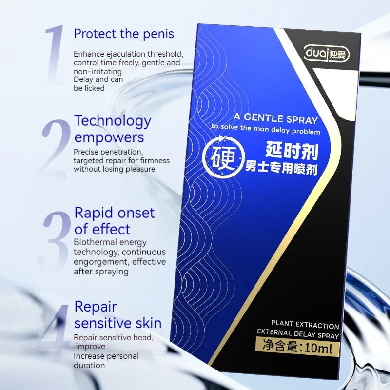 Men Personal Intimate Care Spray, Gentle Non‑Numbing Formula Intimate Essentials for Couples, Nice Valentine's Day Present