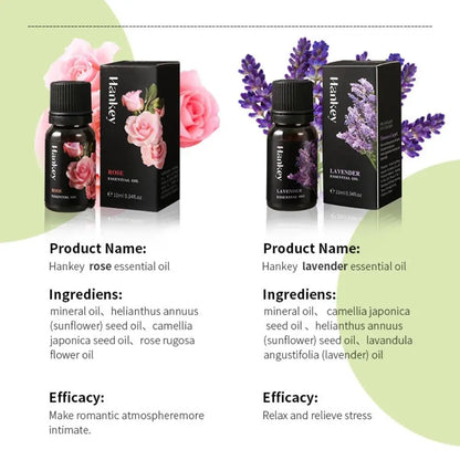 10Ml Natural Essential Oil Multi-Use Body Massage Oil For Skin Care Aromatherapy Relax Sleep Stress Relief Aroma Essential Oil