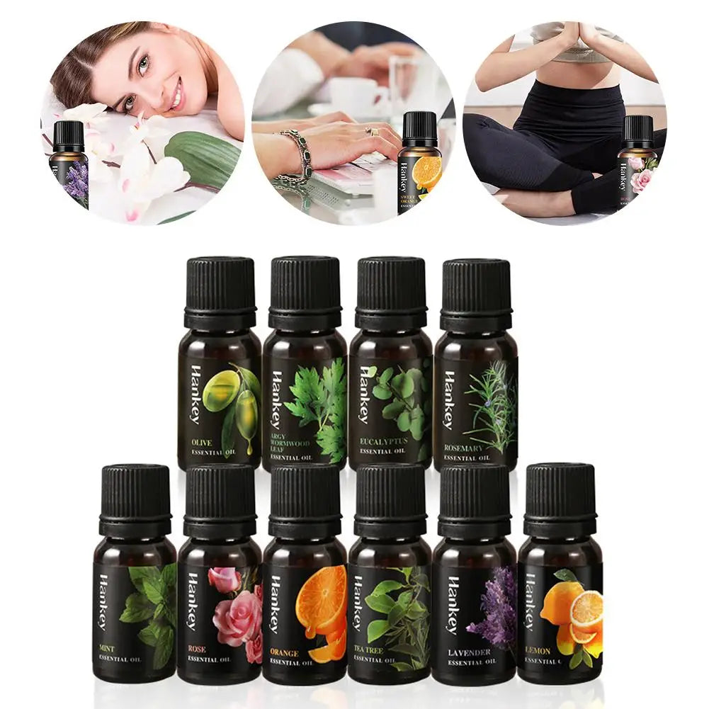 10Ml Natural Essential Oil Multi-Use Body Massage Oil For Skin Care Aromatherapy Relax Sleep Stress Relief Aroma Essential Oil