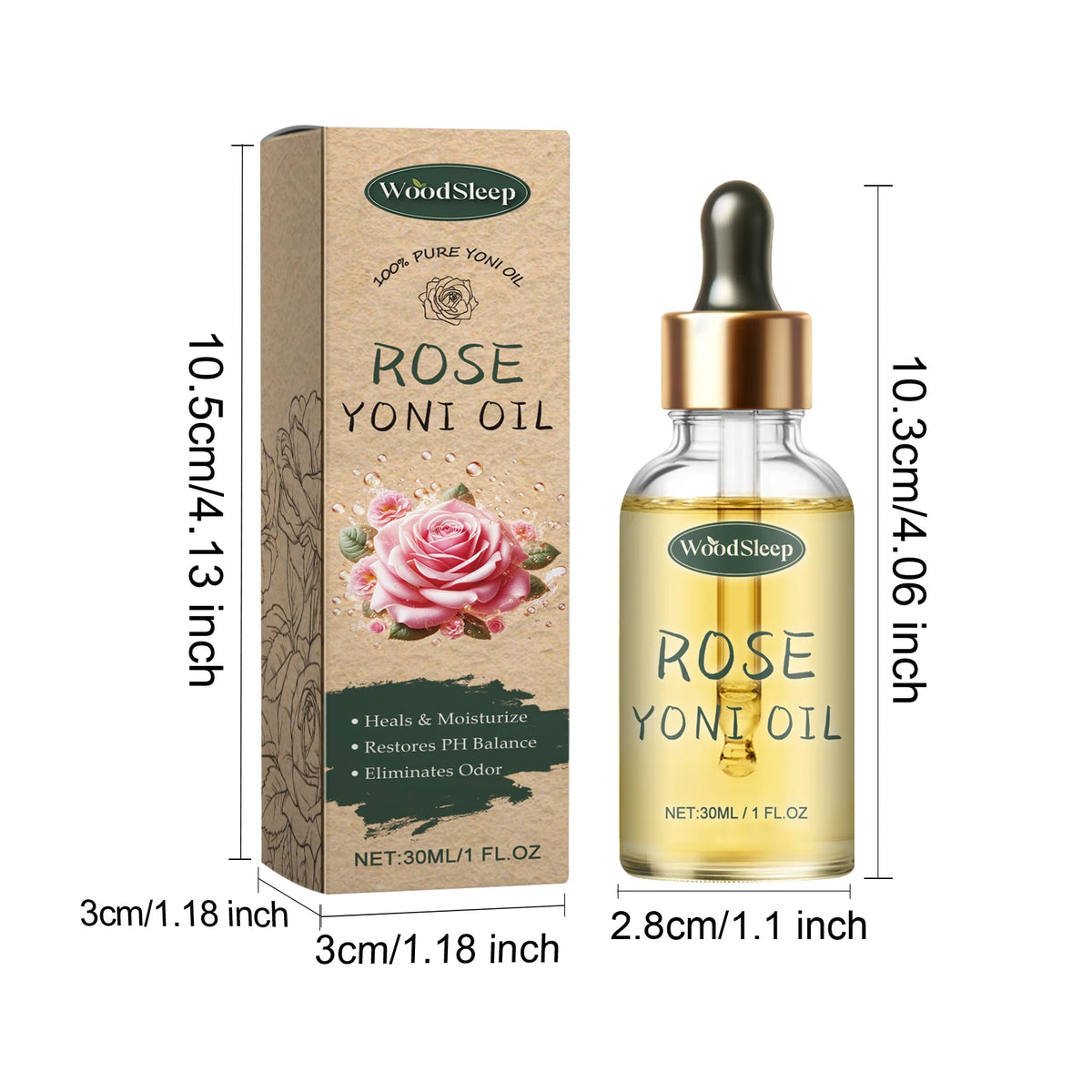 30ml Vaginal Care Essential Oil Female Private Parts Nursing Deodorize Tightening Pinkness Remove Bad Odor Natural Nursing Oil