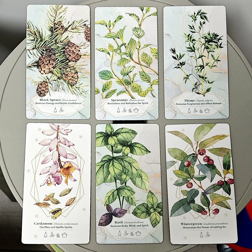 52 Cards To Enhance Body, Mind & Spirit 11*6cm The Essential Oils Healing Deck