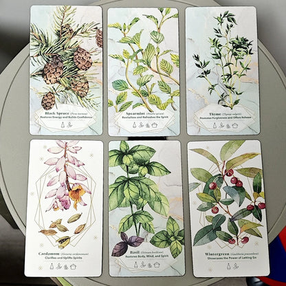 52 Cards To Enhance Body, Mind & Spirit 11*6cm The Essential Oils Healing Deck