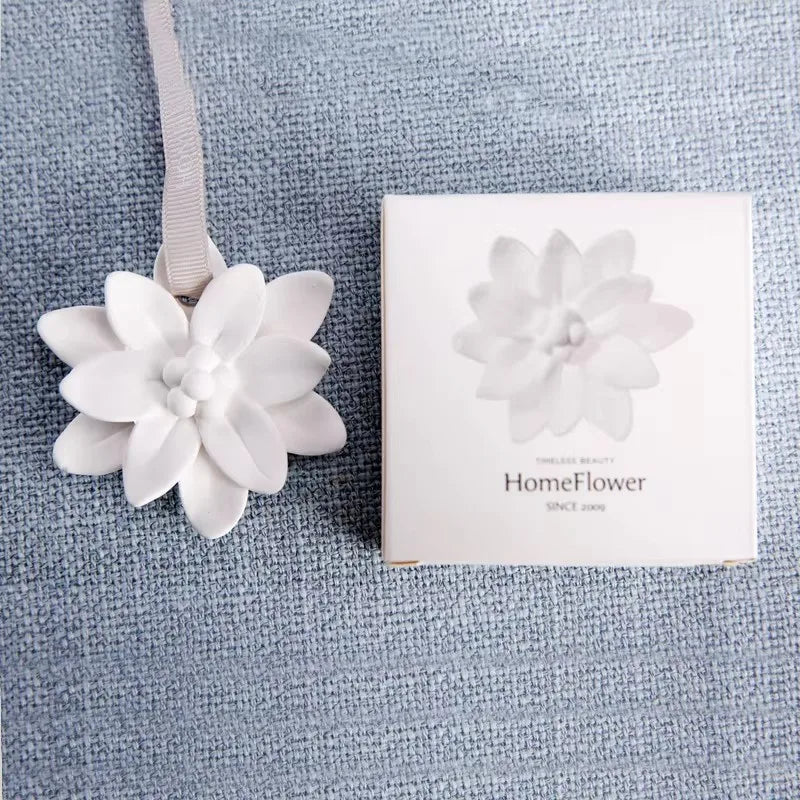 Aromeasy Ceramic Aromatherapy Air Freshener Home Decor Aroma Diffuser Mist Maker Diffuser with Aromatic Ribbon Home Decor