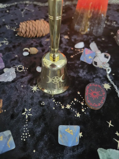 Brass Hand Bell Meditation Mindfulness Yoga Hand Bells Spiritual Relaxation Diapasons Bells Sound Healing Musical Instruments