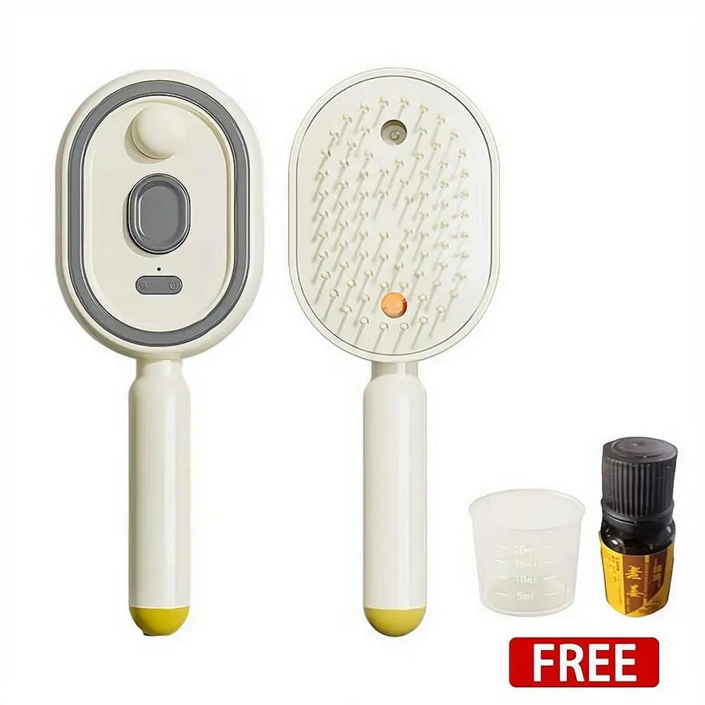 Electric Spray Comb Set Airbag Massage Comb Essential Oil Atomization Care Self Cleaning Anti Static Wrapping Hair Comb