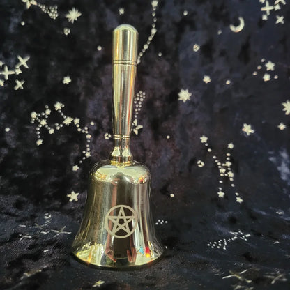 Brass Hand Bell Meditation Mindfulness Yoga Hand Bells Spiritual Relaxation Diapasons Bells Sound Healing Musical Instruments