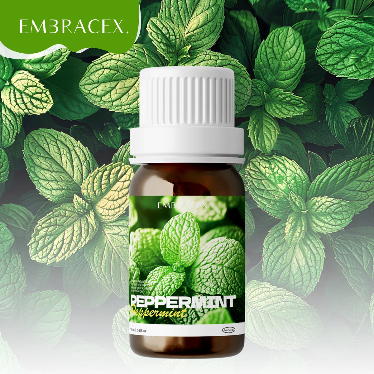 10ml Peppermint Essential Oil for Massage Bath Home Skin, Hair, and Nail Care