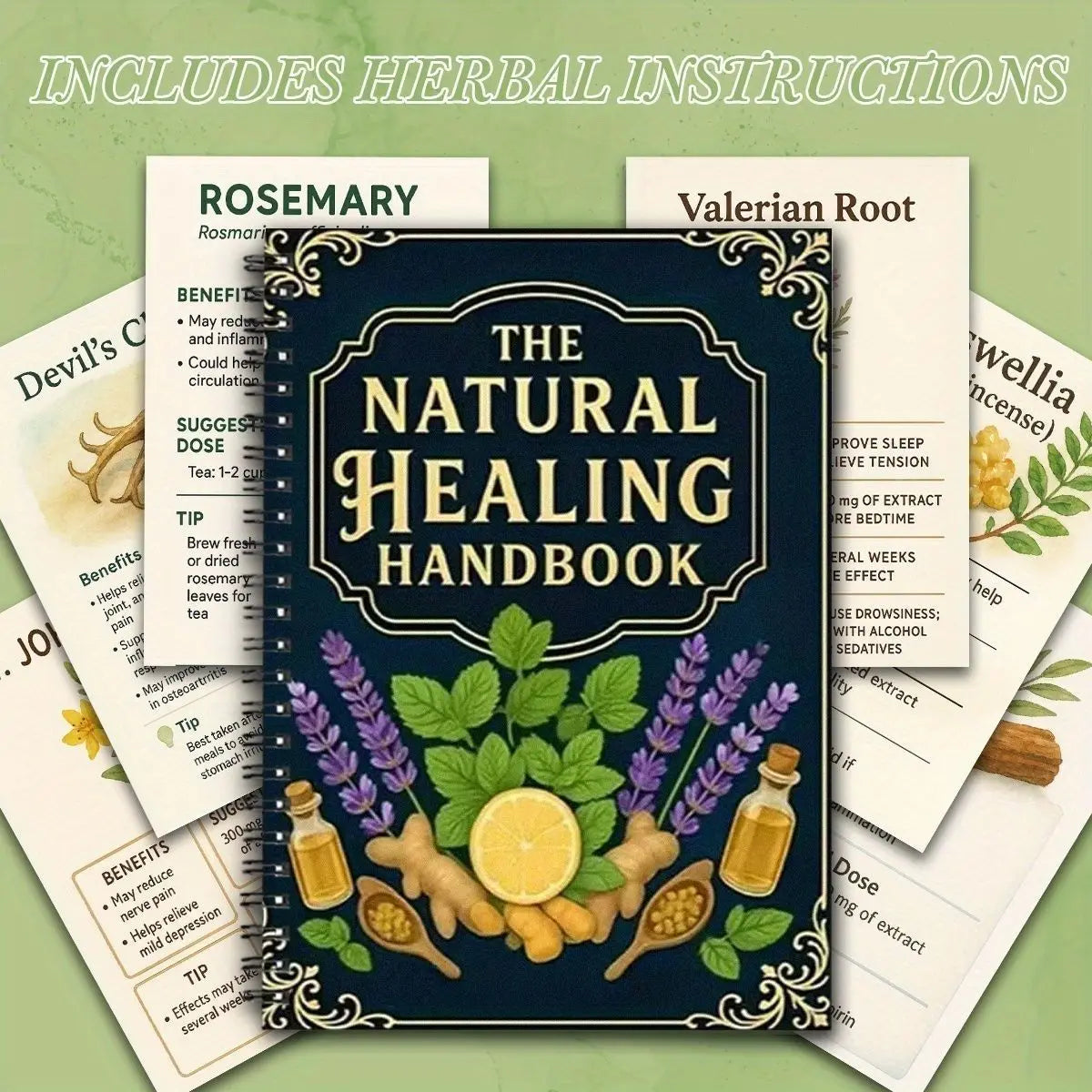 Manual of Natural Healing: Herbal Essential Oil Diet, Ancient Home Care, Self-healing, Simple Health Book