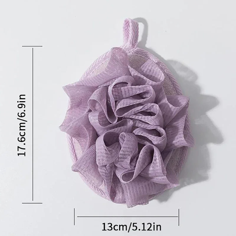 Bath Scrubber For Body Loofah Ball Shower Body Wash Ball Massage Bath Flower Towel For Body Best Body Scrub For Shower Bath Tool