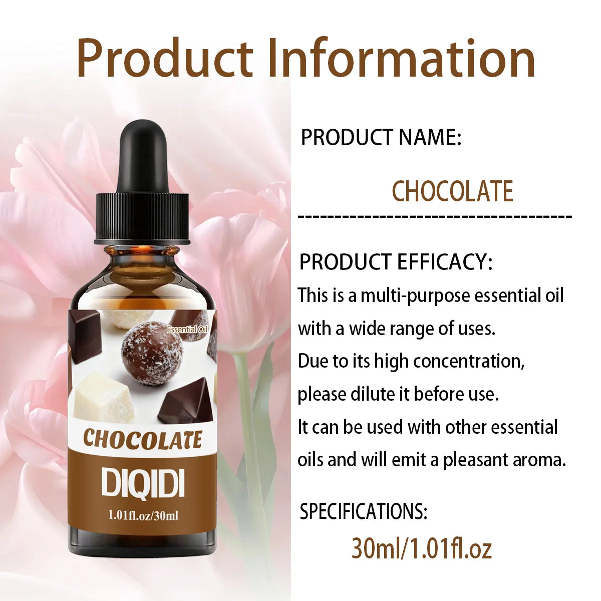 30ml chocolate essential oil, Christmas essential oil, diffuser, humidifier, car, bedroom, home aromatherapy essential oil