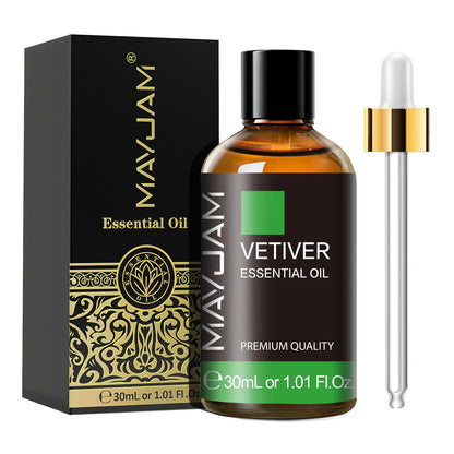 MAYJAM 1PCS 30ML Aromatherapy Essential Oil Lavender Vanilla Jasmine Eucalyptus Peppermint Aroma Oil for Diffuser Candle Soap