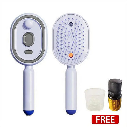 Electric Spray Comb Set Airbag Massage Comb Essential Oil Atomization Care Self Cleaning Anti Static Wrapping Hair Comb