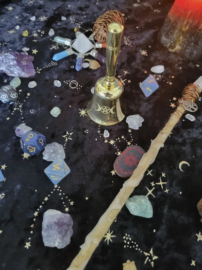 Brass Hand Bell Meditation Mindfulness Yoga Hand Bells Spiritual Relaxation Diapasons Bells Sound Healing Musical Instruments