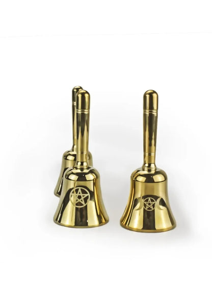 Brass Hand Bell Meditation Mindfulness Yoga Hand Bells Spiritual Relaxation Diapasons Bells Sound Healing Musical Instruments
