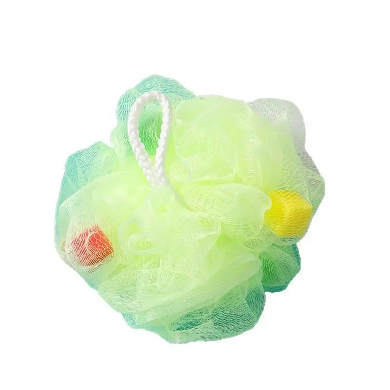 Bath Ball with Bath Flower 1Pcs Large Color Blocking PE Scrubbing Bubble Net for Gentle Body Cleaning
