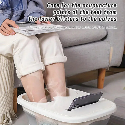Footbath Massage Bucket Spa Foot Bath Bucket Household Soaking Bucket Folding Basin Sauna Bathtub Pedicure Foldable Bath Bathtub
