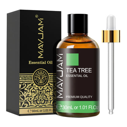 MAYJAM 1PCS 30ML Aromatherapy Essential Oil Lavender Vanilla Jasmine Eucalyptus Peppermint Aroma Oil for Diffuser Candle Soap