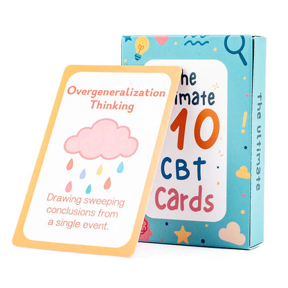 110pcs Adult Mindfulness Cards Emotional Management Supplies Stress Relief Tool Mental Wellness for Teens & Students Board Game