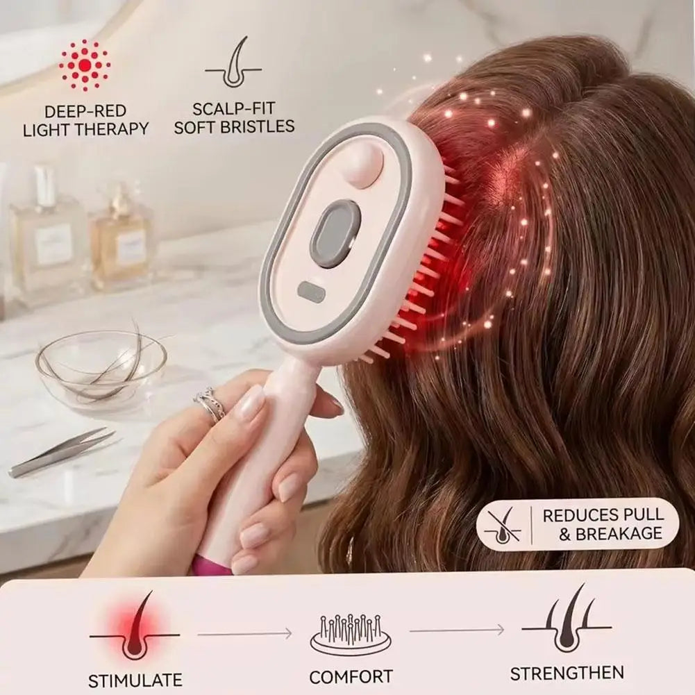 Electric Spray Comb Set Airbag Massage Comb Essential Oil Atomization Care Self Cleaning Anti Static Wrapping Hair Comb