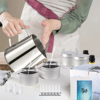 Simple DIY Candle-Making Set, Easy to Make, with Essential Oil for Aromatherapy, High-Quality Soy Wax, Handcrafted
