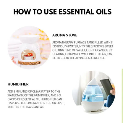 10Ml Natural Essential Oil Multi-Use Body Massage Oil For Skin Care Aromatherapy Relax Sleep Stress Relief Aroma Essential Oil