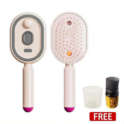 Electric Spray Comb Set Airbag Massage Comb Essential Oil Atomization Care Self Cleaning Anti Static Wrapping Hair Comb