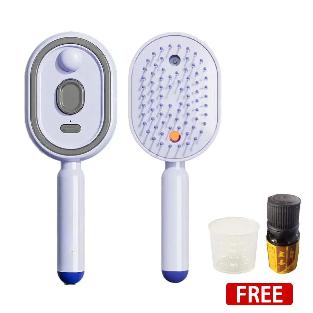 Electric Spray Comb Set Airbag Massage Comb Essential Oil Atomization Care Self Cleaning Anti Static Wrapping Hair Comb