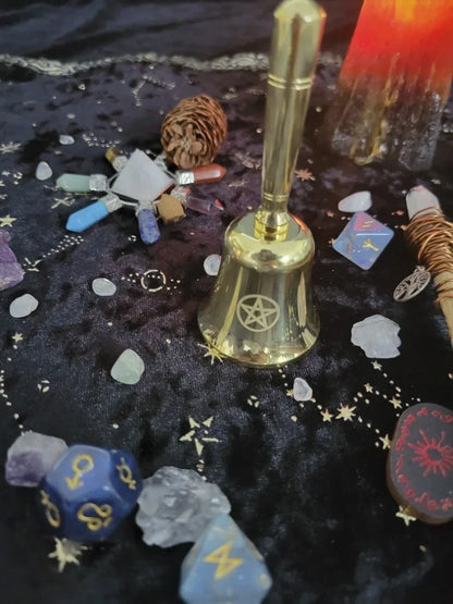 Brass Hand Bell Meditation Mindfulness Yoga Hand Bells Spiritual Relaxation Diapasons Bells Sound Healing Musical Instruments