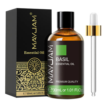 MAYJAM 1PCS 30ML Aromatherapy Essential Oil Lavender Vanilla Jasmine Eucalyptus Peppermint Aroma Oil for Diffuser Candle Soap