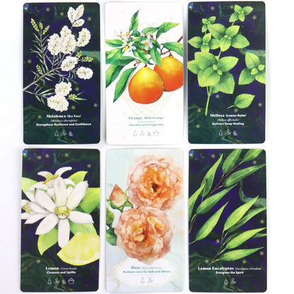 11*6cm The Essential Oils Healing Deck To Enhance Body, Mind & Spirit 52 Cards