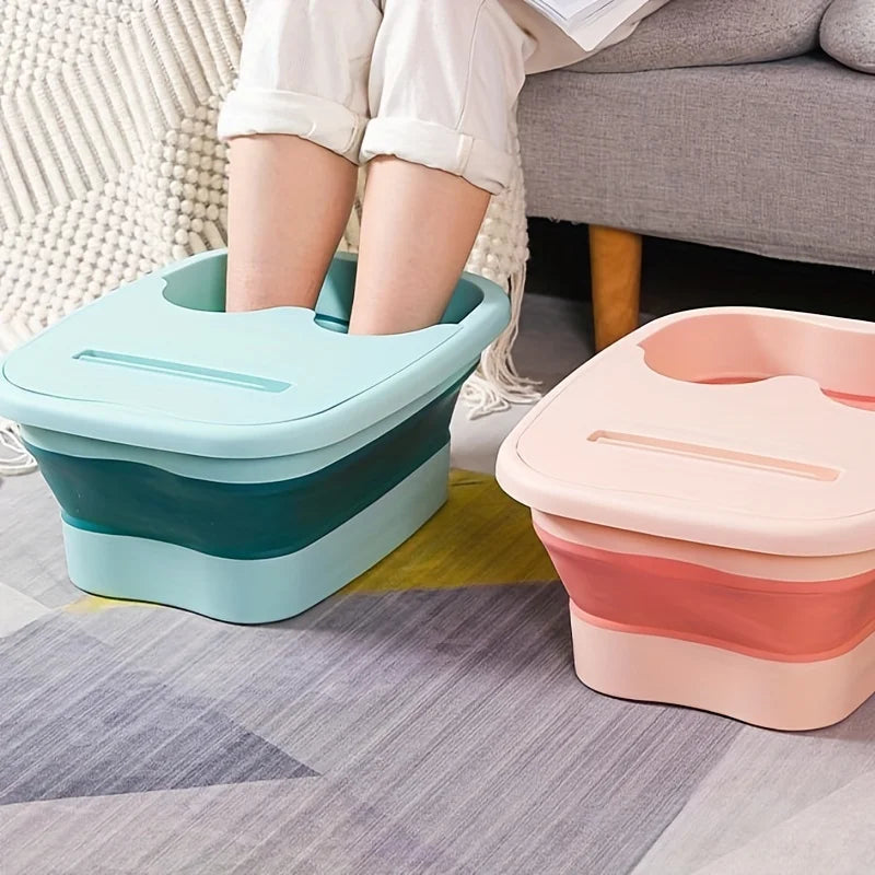 Footbath Massage Bucket Spa Foot Bath Bucket Household Soaking Bucket Folding Basin Sauna Bathtub Pedicure Foldable Bath Bathtub