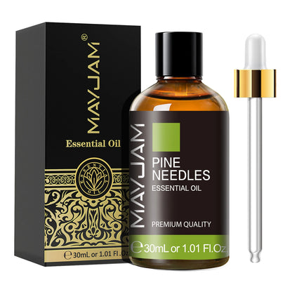 MAYJAM 1PCS 30ML Aromatherapy Essential Oil Lavender Vanilla Jasmine Eucalyptus Peppermint Aroma Oil for Diffuser Candle Soap