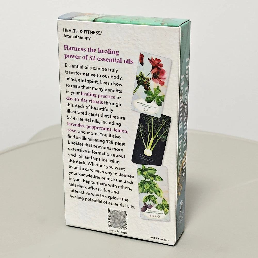 11*6cm The Essential Oils Healing Deck To Enhance Body, Mind & Spirit 52 Cards