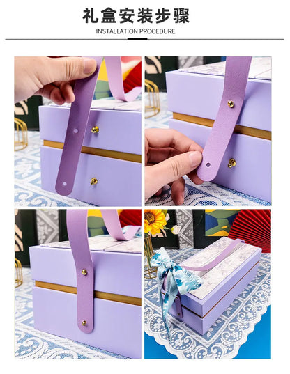 Wedding Companion Gift Male Best Man Gift Box Premium Light Luxury Bridesmaids Handheld Practical Wedding Candy Box