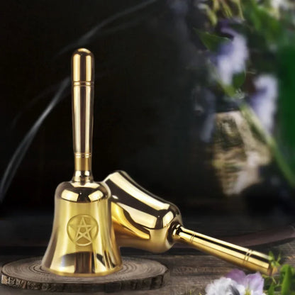 Brass Hand Bell Meditation Mindfulness Yoga Hand Bells Spiritual Relaxation Diapasons Bells Sound Healing Musical Instruments