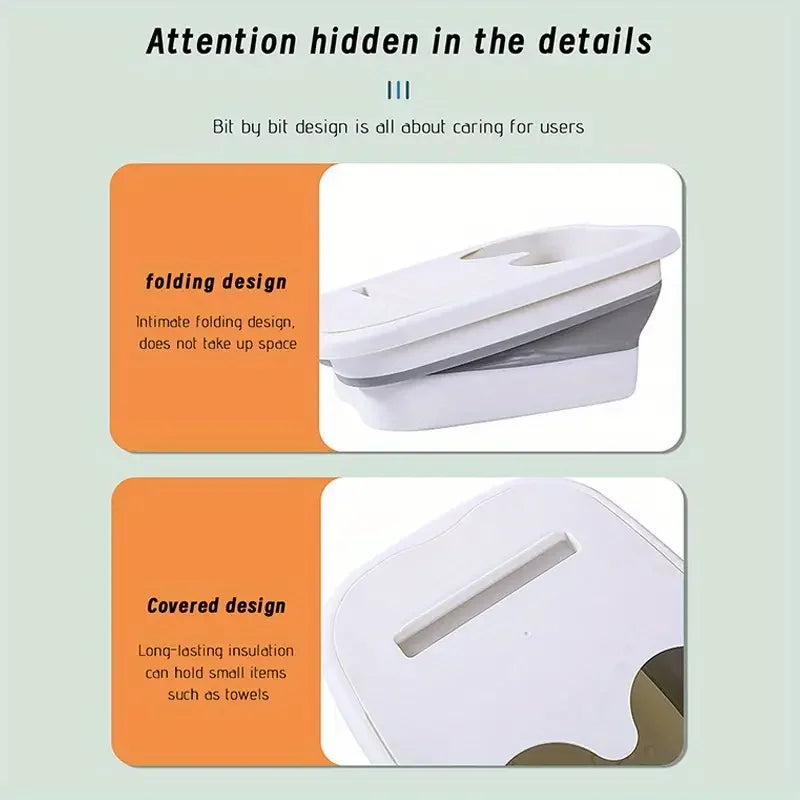 Footbath Massage Bucket Spa Foot Bath Bucket Household Soaking Bucket Folding Basin Sauna Bathtub Pedicure Foldable Bath Bathtub