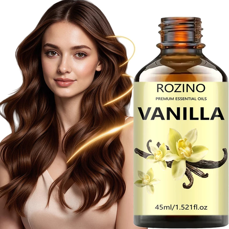 1Pcs/2Pcs/3Pcs of Vanilla Essential Oil, with Powerful Moisturizing Properties, Can Make Skin Smooth and Hair Soft, and Provide a Nourishing Effect, Suitable for Massage, Skin Care, Showering, Face, Body, Nails, Hair, and Eye