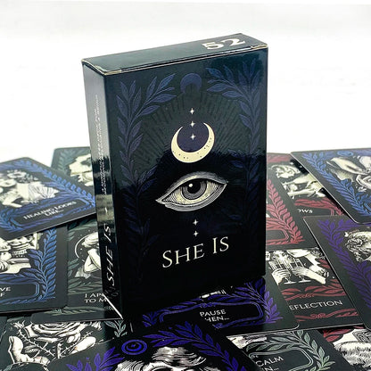 SHE IS Game Cards A Mindfulness Deck Inner Dialogue & Self-Reflection Cards Entle Self-Care Tool For Becoming & Belonging Game