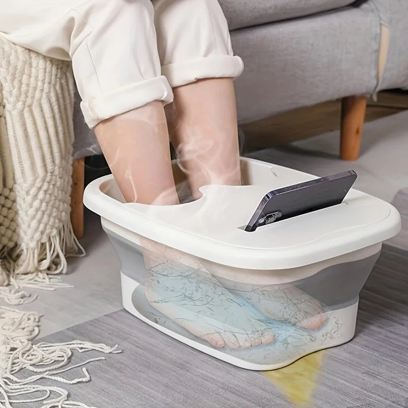Footbath Massage Bucket Spa Foot Bath Bucket Household Soaking Bucket Folding Basin Sauna Bathtub Pedicure Foldable Bath Bathtub