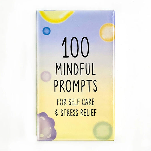 100 Mindful Prompts Cards Self Care Stress Relief Affirmation Cards Mindfulness Meditation Therapy Cards for Relaxation Daily